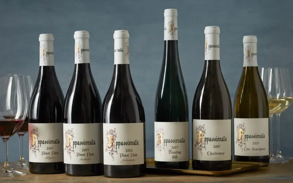 Lineup of Appassionata wines